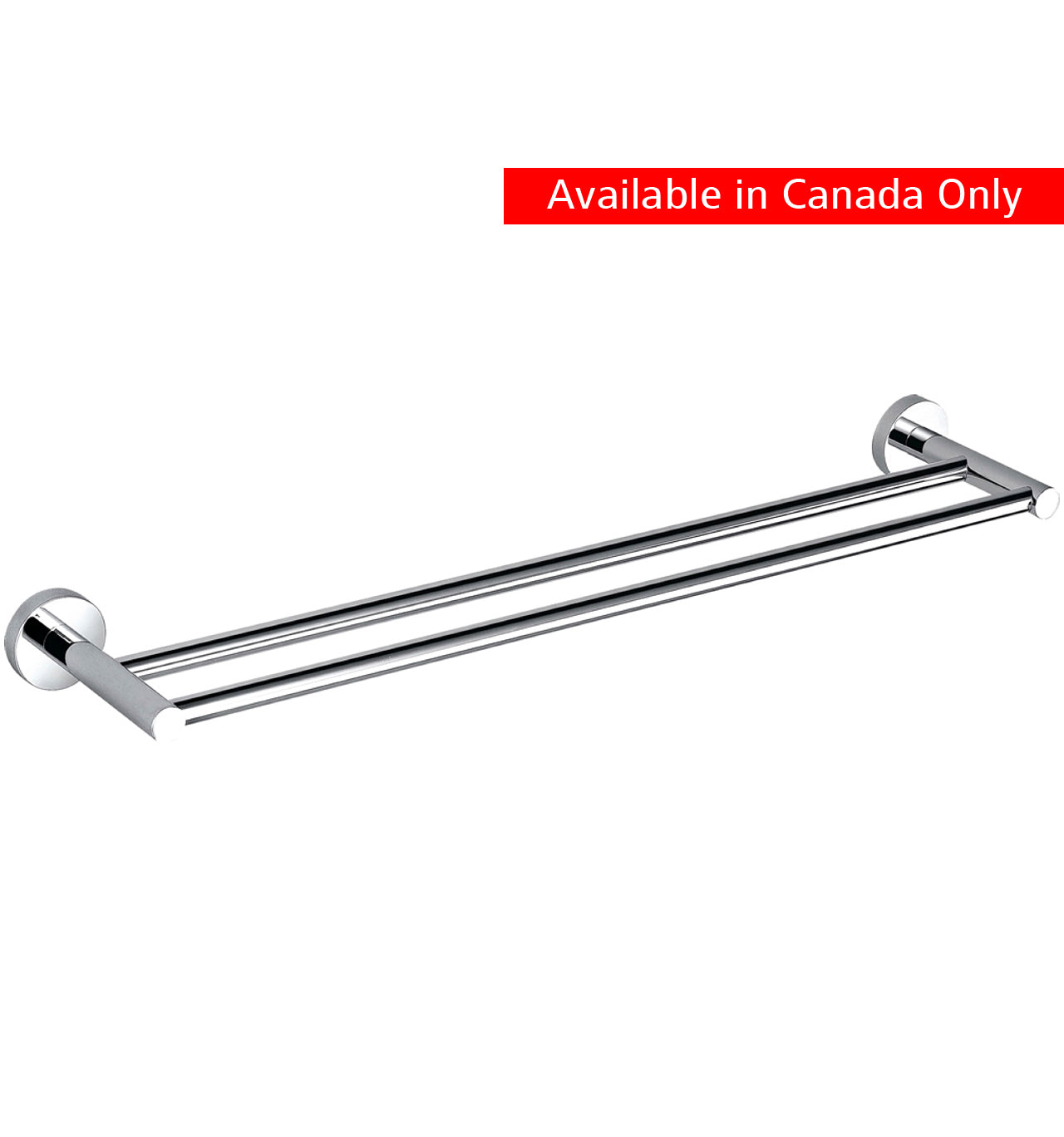 Aqua RONDO by Kubebath 24″ Double Towel Bar – Chrome