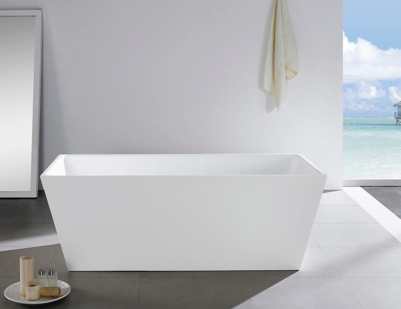 Kube Squadra 67″ Free Standing Bathtub